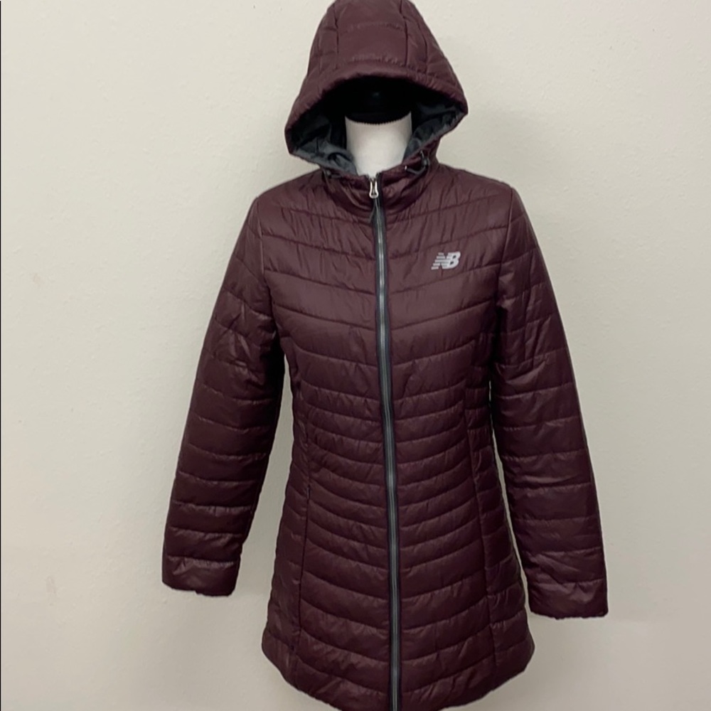 New Balance- long quilted tech jacket - Picture 5 of 9